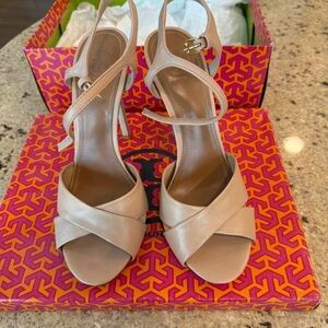 LuLaRoe Nude Strappy Heels